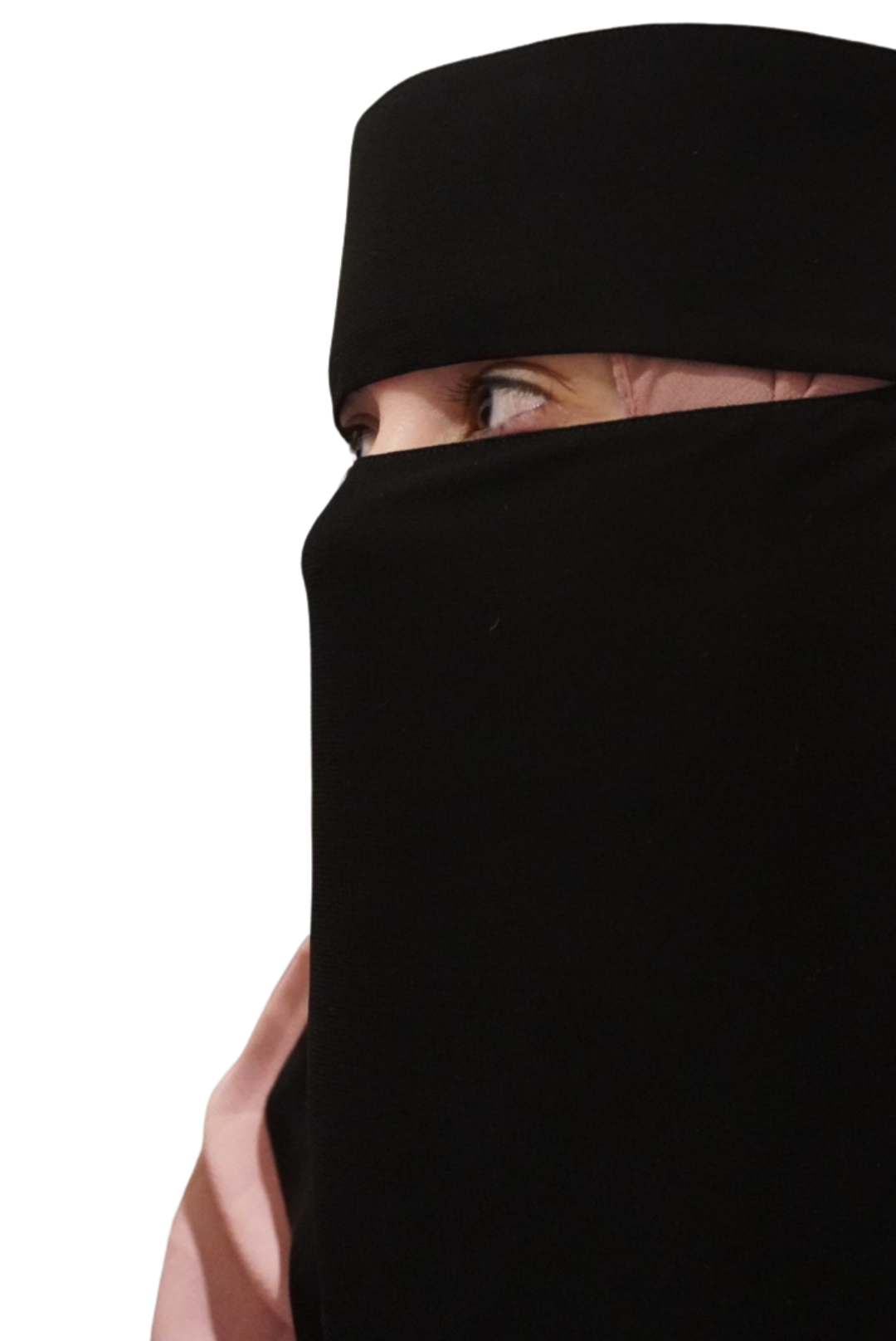 Structured Headband Flap Niqab